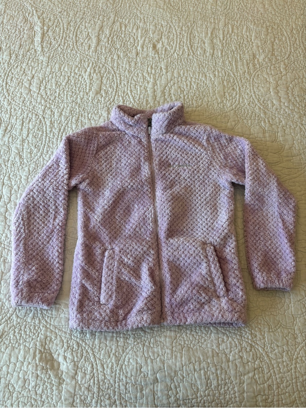 Columbia Kids Light Purple Plush Full-Zip Jacket